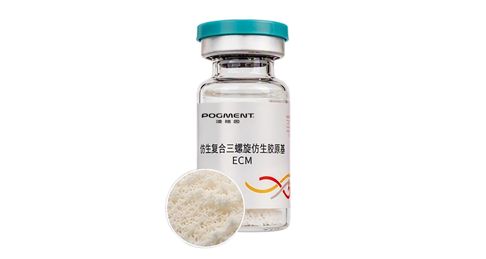 Biomimetic composite triple-helix collagen ECM